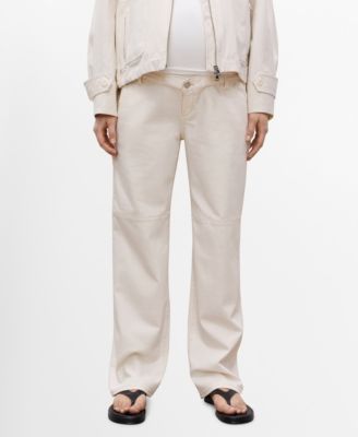 MANGO - Women's Maternity Wideleg Jeans