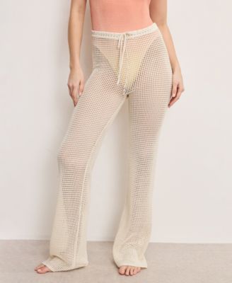 Good American - Women's Crochet Pants Swim Cover-Up