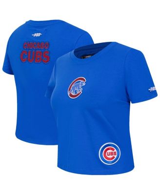 Pro Standard - Women's Royal Chicago Cubs Game Day Classics Baby Doll Cropped T-Shirt