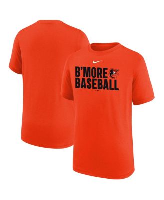 Nike - Big Boys and Girls Orange Baltimore Orioles Local Legend T-Shirt