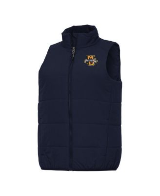 Antigua - Women's Navy Marquette Golden Eagles Experience Full-Zip Vest
