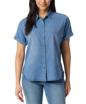 Gloria Vanderbilt - Petite Daisy Short-Sleeve Shirt