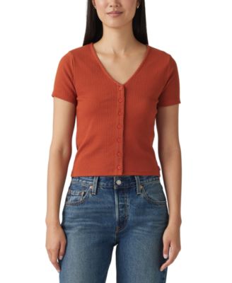 Levi's - Women's Muse Short-Sleeve Button-Front Top