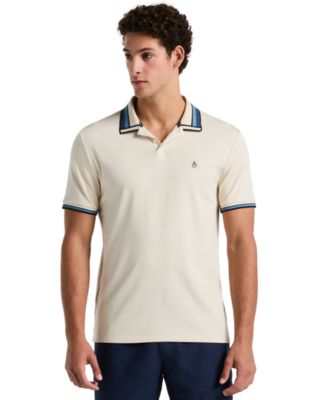 Original Penguin - Men's Slim-Fit Cotton Interlock Novelty Tipped Polo Shirt