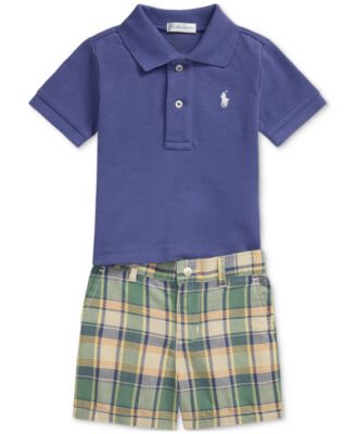 Polo Ralph Lauren - Baby Boys Polo Shirt & Madras Shorts Set