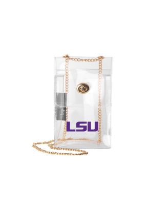 Logo Brands - LSU Tigers Clear Essential Crossbody Purse