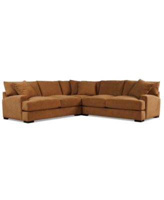 Furniture - Rhyder 3-Pc. Fabric L Sectional