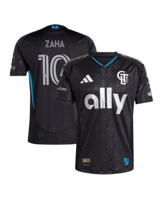 adidas - Men's Wilfried Zaha Black Charlotte FC 2025 Fortress Kit Authentic Player Jersey