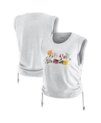 WEAR by Erin Andrews - Women's&nbsp;Heather Gray Boston Red Sox Cinched Tank Top