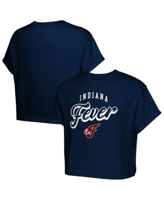 Outerstuff - Big Girls Navy Indiana Fever City Pennant Cropped T-Shirt