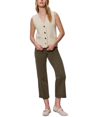 Sanctuary - Women's Textured Button-Front Sweater Vest