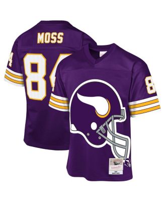 Mitchell & Ness - Big Boys and Girls&nbsp;Randy Moss Purple Minnesota Vikings 1998 Throwback Fashion Jersey