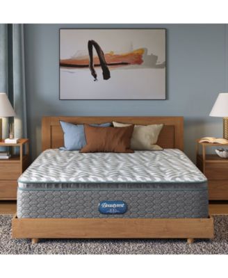 Beautyrest - Anderson Avenue 14.25" Medium Pillow Top Mattress Set, Queen Split