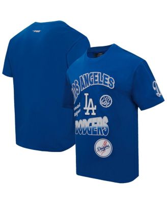 Pro Standard - Men's Royal Los Angeles Dodgers Turn It Up Dropped Shoulder T-Shirt
