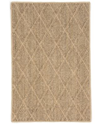 Dash and Albert Rugs by Annie Selke - Diamond Natural Sisal RDA430 3'x5' Area Rug