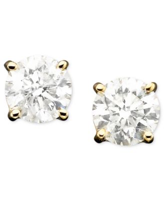 Macy's - Diamond Stud Earrings in 14k Gold (1/3 ct. t.w.)