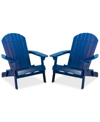 Noble House - Collyer Adirondack Chairs (Set of 2), Quick Ship