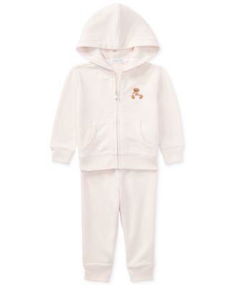 Polo Ralph Lauren - Polo Bear Hoodie & Pants Set, Baby Girls (0-24 months)